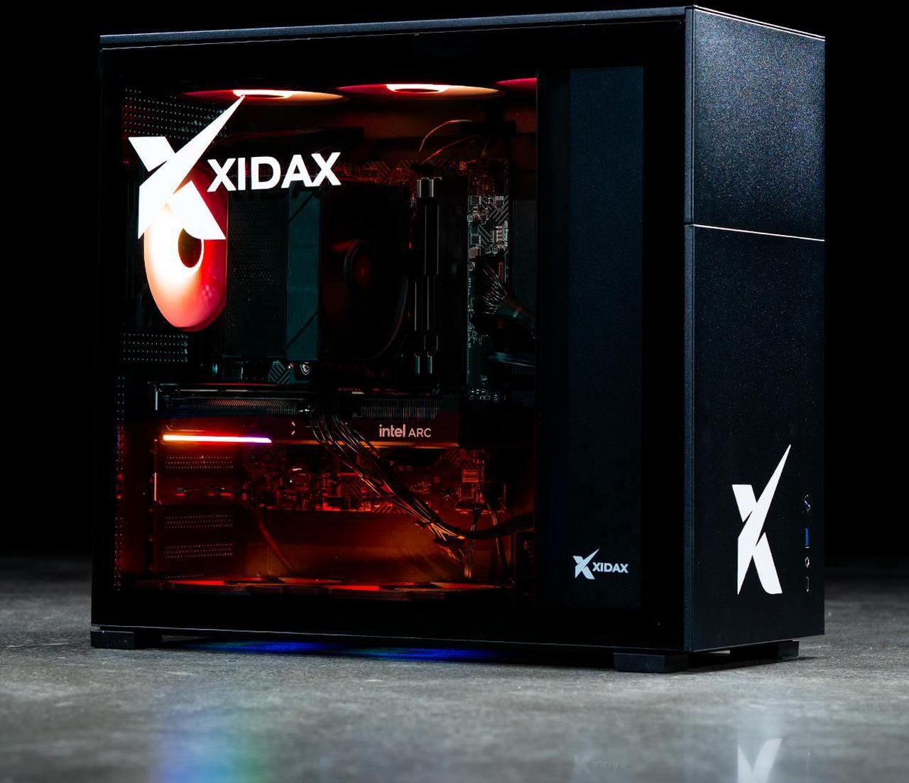Alt view image 3 of 7 - Xidax X-2 Series Intel Core i5 14400F (up to 4.7GHz), Intel Arc B580 12GB, 1TB NVMe M.2 SSD, 16GB RAM, Fan Cooling, Window 11 Home Xen Black Gaming Desktop - Assembled & Serviced in Utah