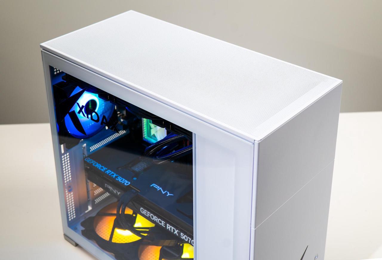 Alt view image 2 of 6 - Xidax X-6 Series AMD Ryzen 7 9800X3D (4.7GHz, up to 5.2GHz), NVIDIA GeForce RTX 5070 12GB, 2TB NVMe M.2 SSD, 32GB (2x16GB) RAM, Liquid cooling, Genuine Window 11 Home Xen White Gaming Desktop - Assembled & Serviced in Utah