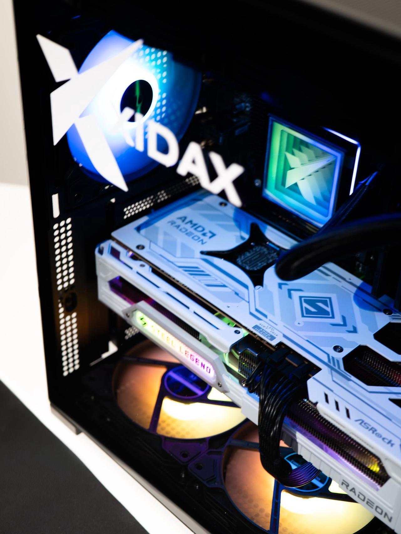 Alt view image 4 of 6 - Xidax X-6 Series Intel Core i7 14700KF (up to 5.6GHz) , AMD Radeon RX 9070XT 16GB, 2TB NVMe M.2 SSD, 32GB (2x16GB) RAM, Liquid cooling, Genuine Window 11 Home Xen Screen Black Gaming Desktop - Assembled & Serviced in Utah