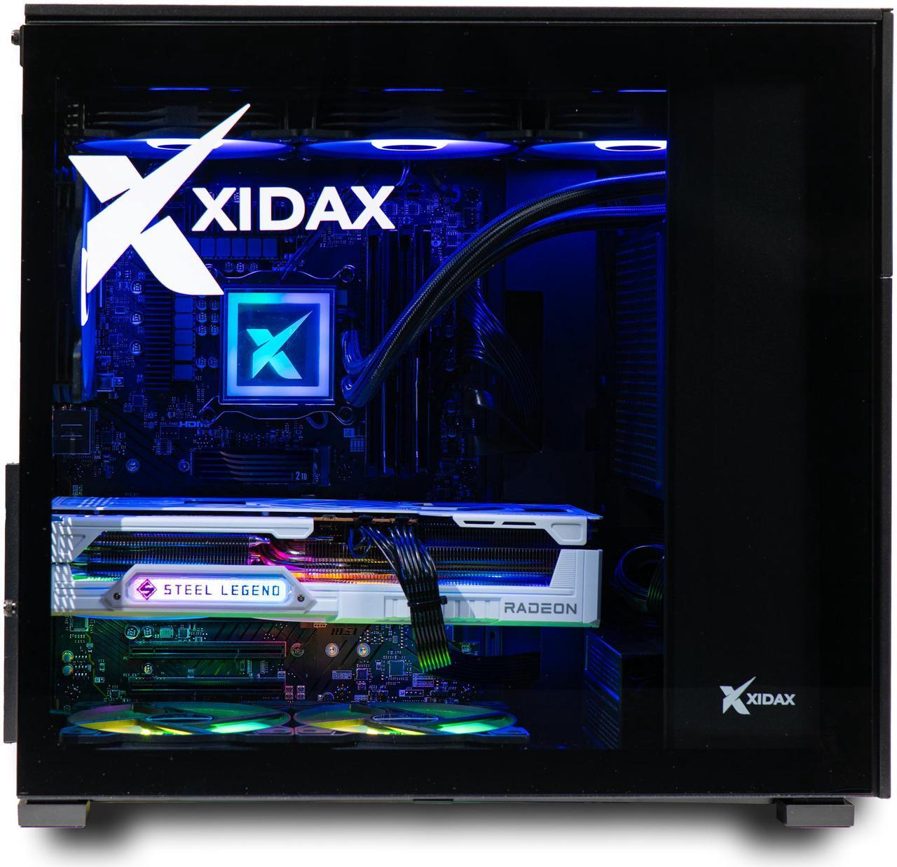 Alt view image 6 of 6 - Xidax X-6 Series Intel Core i7 14700KF (up to 5.6GHz) , AMD Radeon RX 9070XT 16GB, 2TB NVMe M.2 SSD, 32GB (2x16GB) RAM, Liquid cooling, Genuine Window 11 Home Xen Screen Black Gaming Desktop - Assembled & Serviced in Utah