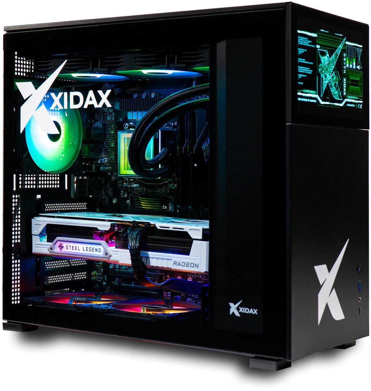 Main image of Xidax X-6 Series Intel Core i7 14700KF (up to 5.6GHz) , AMD Radeon RX 9070XT 16GB, 2TB NVMe M.2 SSD, 32GB (2x16GB) RAM, Liquid cooling, Genuine Window 11 Home Xen Screen Black Gaming Desktop - Assembled & Serviced in Utah