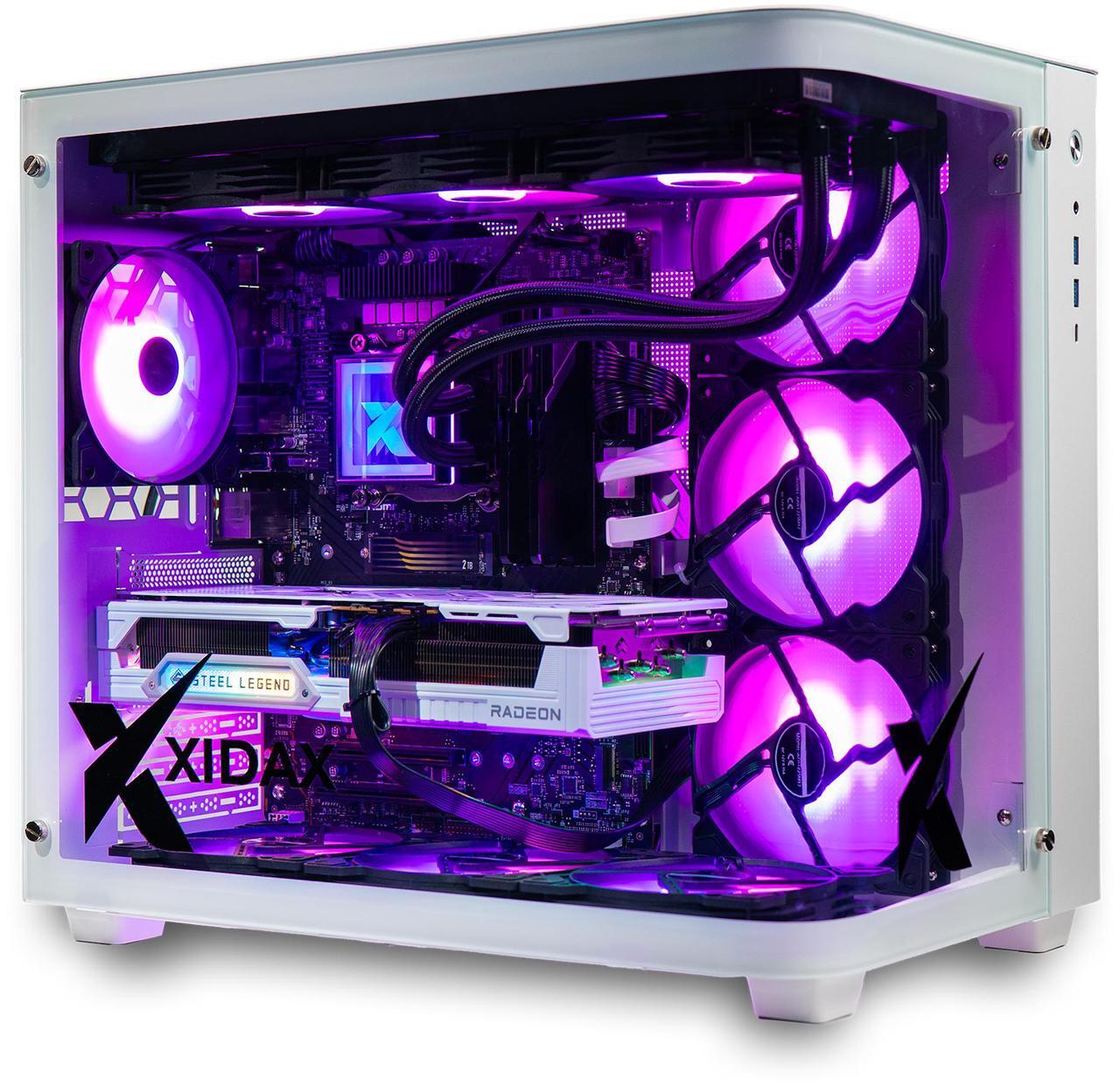 Main image of Xidax X-6 Series Intel Core i9 14900KF (up to 6.0GHz), AMD Radeon RX 9070XT 16GB, 2TB NVMe M.2 SSD, 32GB (2x16GB) RAM, Liquid cooling, Genuine Window 11 Home Onami White Gaming Desktop - Assembled & Serviced in Utah