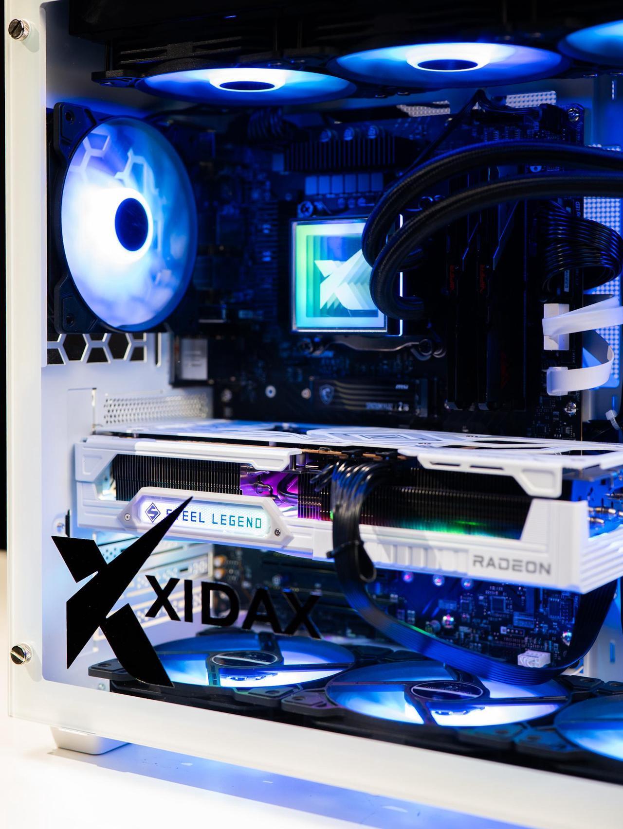 Alt view image 2 of 6 - Xidax X-6 Series Intel Core i9 14900KF (up to 6.0GHz), AMD Radeon RX 9070XT 16GB, 2TB NVMe M.2 SSD, 32GB (2x16GB) RAM, Liquid cooling, Genuine Window 11 Home Onami White Gaming Desktop - Assembled & Serviced in Utah
