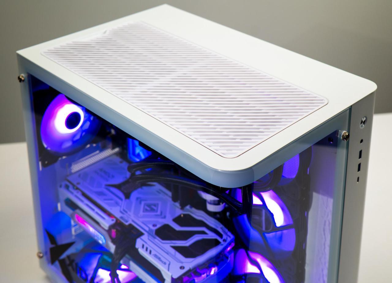 Alt view image 6 of 6 - Xidax X-6 Series Intel Core i9 14900KF (up to 6.0GHz), AMD Radeon RX 9070XT 16GB, 2TB NVMe M.2 SSD, 32GB (2x16GB) RAM, Liquid cooling, Genuine Window 11 Home Onami White Gaming Desktop - Assembled & Serviced in Utah