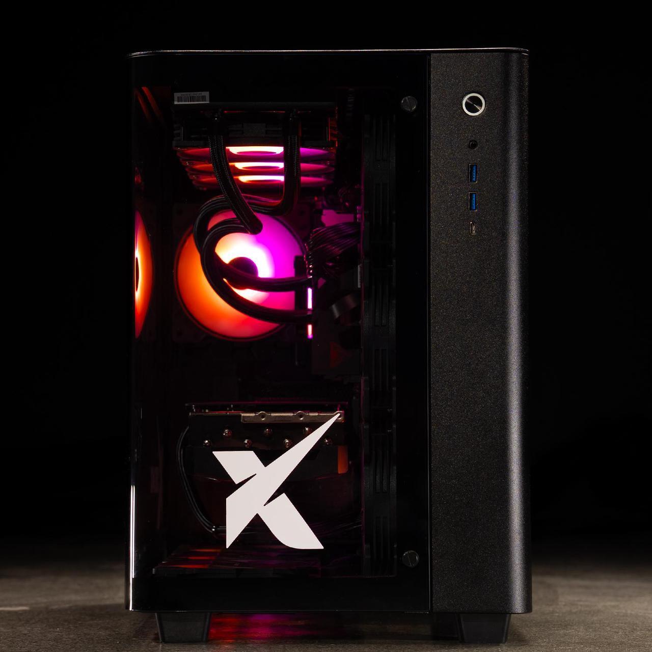 Alt view image 5 of 7 - Xidax X-6 Series Intel Core i9 14900KF (up to 6.0GHz) , NVIDIA GeForce RTX 5090 32GB, 2TB NVMe M.2 SSD, 64GB (2x32GB) RAM, Liquid cooling, Genuine Window 11 Home Onami Black Gaming Desktop - Assembled & Serviced in Utah