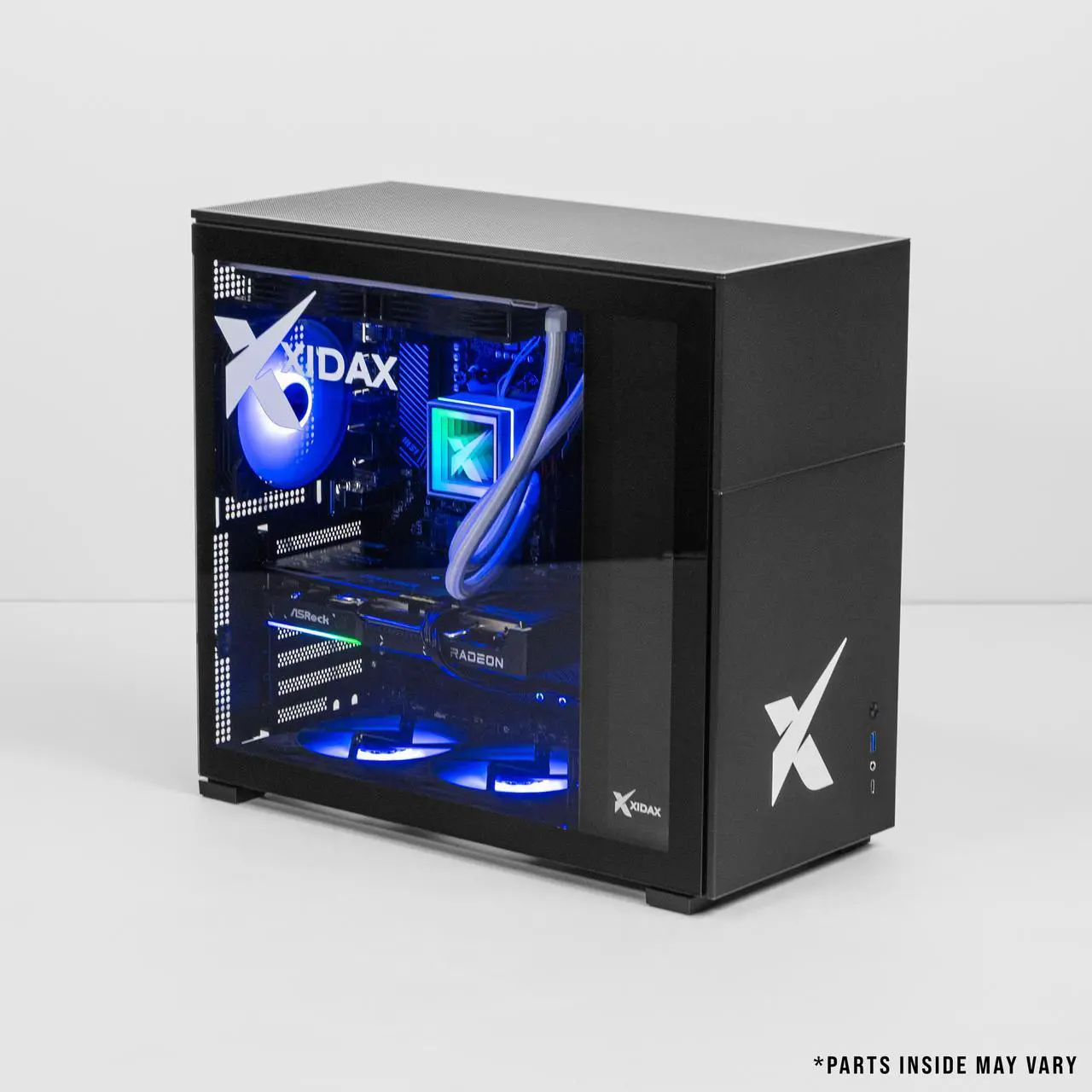 Alt view image 6 of 7 - Xidax X-6 Series AMD Ryzen 5 7600 3.8GHz (up to 5.1GHz) , AMD Radeon RX 9060XT 8GB, 2TB NVMe M.2 SSD, 32GB (2x16GB) RAM, Genuine Window 11 Home Xen Black Gaming Desktop - Assembled & Serviced in Utah