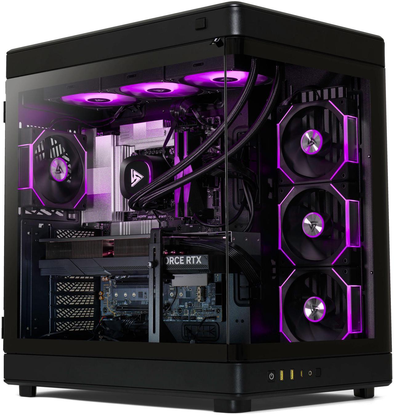 Alt view image 4 of 8 - STORMCRAFT Gaming PC WIZARD AMD Ryzen 7 9800X3D NVIDIA GeForce RTX 5090 – AI Powered 32GB DDR5 6000MHz RGB 2TB SSD 360mm AIO Liquid Cooling Windows 11 Home - WI980XDCC-590N1