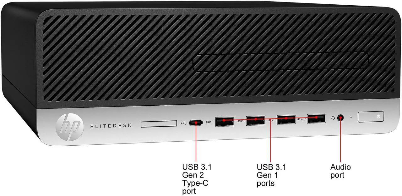 Alt view image 2 of 2 - HP Desktop Computer EliteDesk 705 G5 8LJ47UT#ABA AMD Ryzen 5 3400G 8GB DDR4 256 GB PCIe NVMe SSD AMD Radeon Vega 11 Windows 10 Pro 64