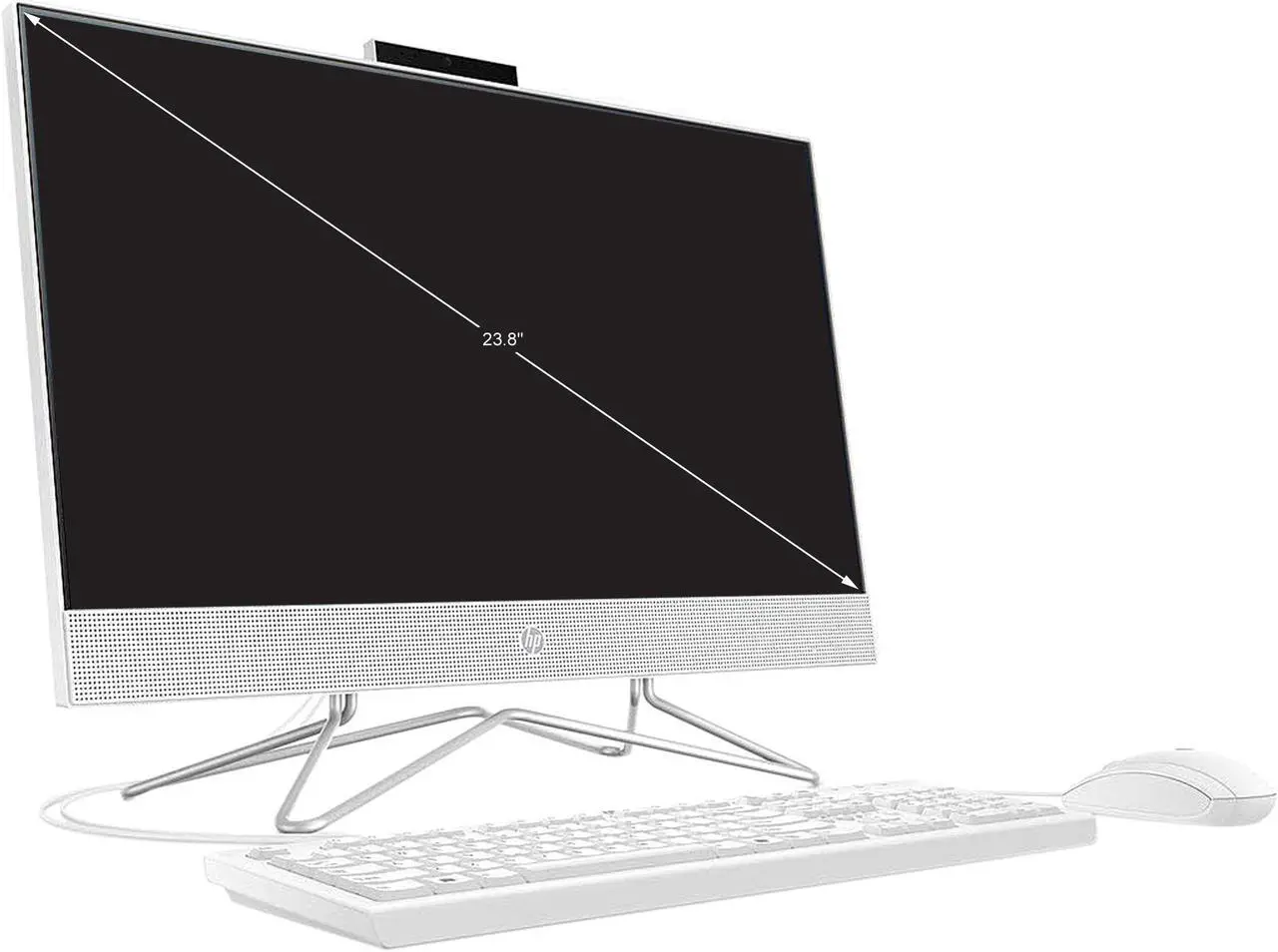 Alt view image 2 of 3 - HP All-in-One Computer (Factory Recertified) 24-dd0017c AMD Ryzen 3 3250U 8GB DDR4 1TB HDD 23.8" Windows 10 Home 64-bit