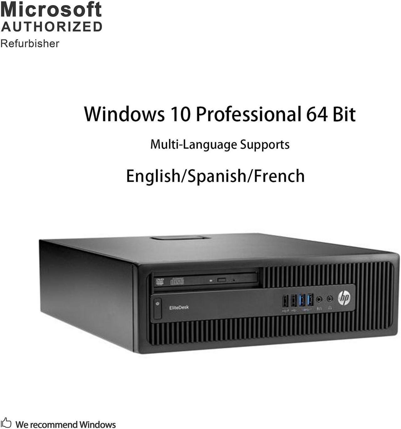 Alt view image 3 of 6 - HP Business Desktop EliteDesk 800 G2-SFF Intel Core i7 6th Gen 6700 (3.40GHz) 16GB DDR4 512 GB SSD WIFI No ODD Intel HD Graphics 530 Windows 10 Pro 64-bit