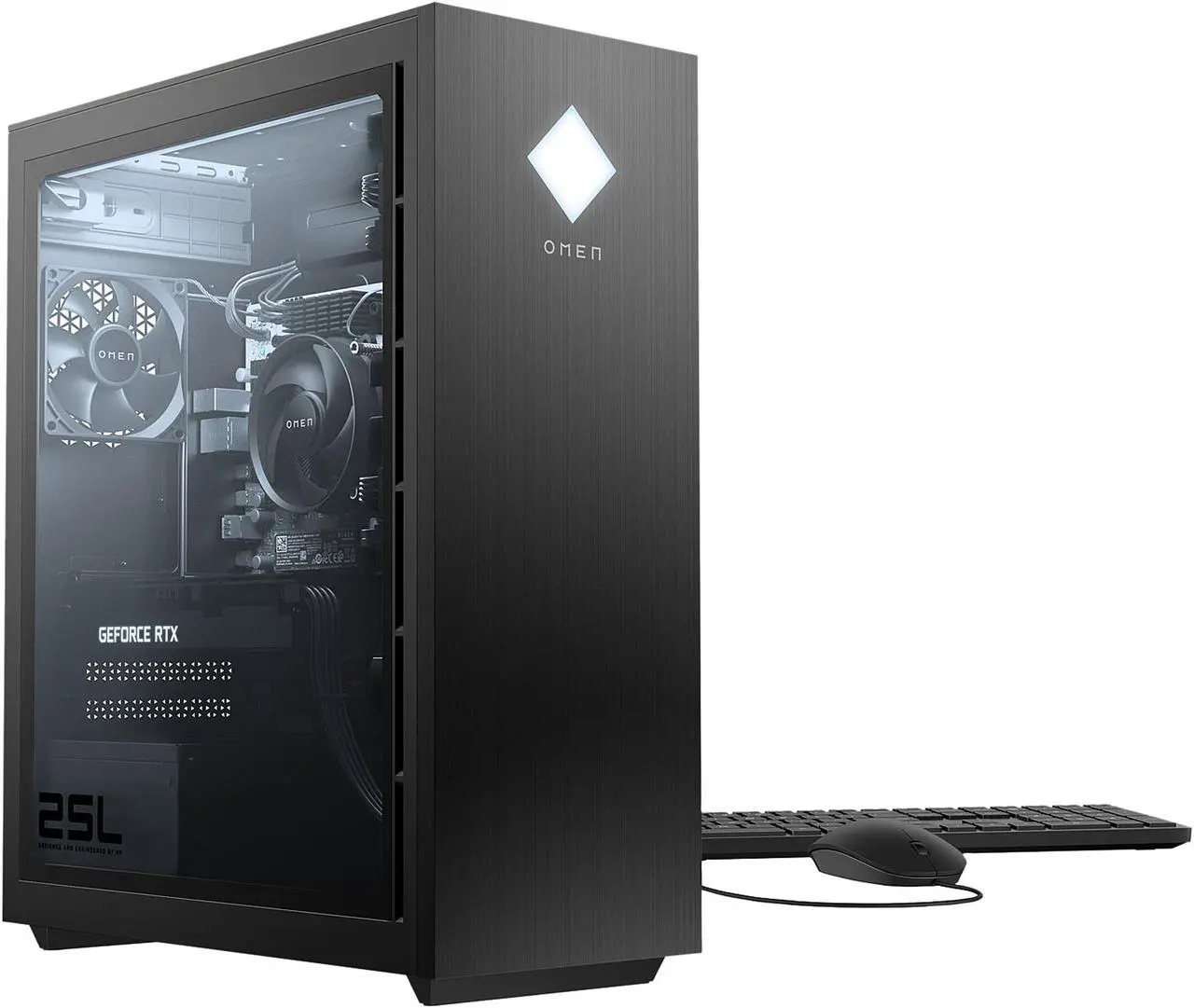Alt view image 2 of 5 - HP Gaming Desktop OMEN GT12-1159 AMD Ryzen 5 5600G 16GB DDR4 512 GB NVMe SSD GeForce RTX 3060 Windows 10 Home 64-bit