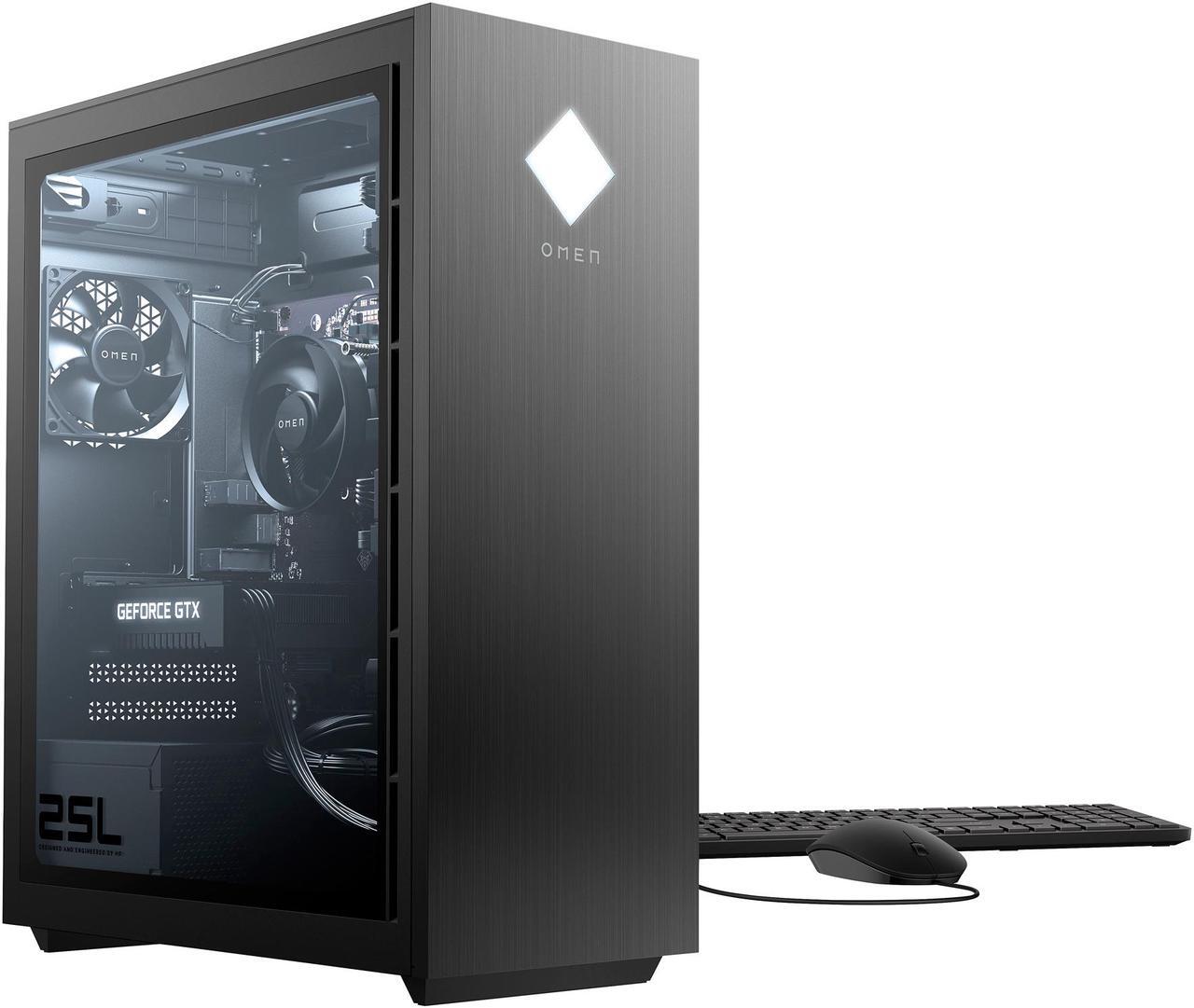 Alt view image 5 of 5 - HP Gaming Desktop OMEN GT12-0024 Intel Core i5-10400 8GB DDR4 512 GB NVMe SSD GeForce GTX 1660 SUPER Windows 10 Home 64-bit
