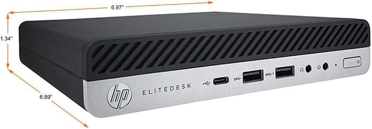Alt view image 2 of 3 - HP EliteDesk 800 G5 Mini Desktop Intel Core i5-9500T 2.20 GHz 16 GB RAM 256 SSD WIFI Windows 11 Pro (Includes Keyboard & Mouse)