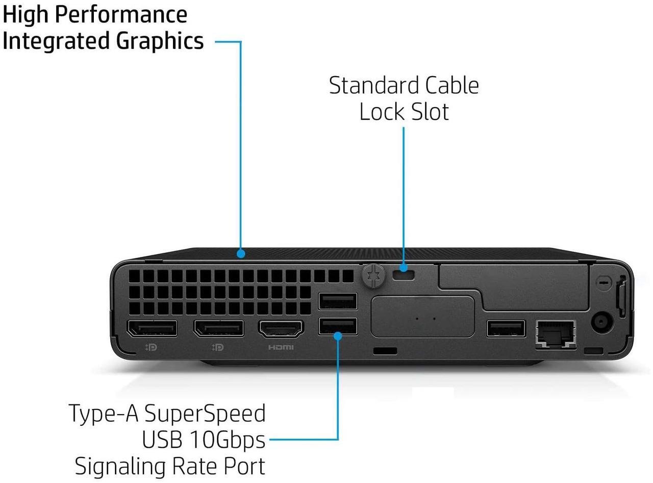 Alt view image 2 of 2 - HP 800 G9-MINI Desktop Intel Core i5-12500T 2.0GHz 16GB Memory 512GB NVMe Internal WiFi Bluetooth Windows 11 Pro 64-bit