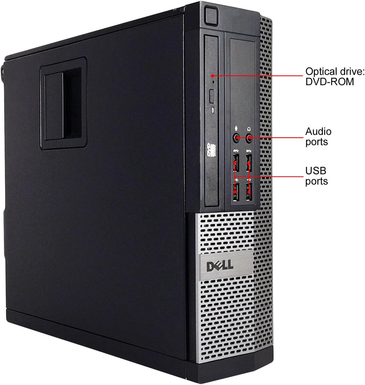 Alt view image 2 of 6 - DELL Desktop Computer - Grade A OptiPlex 9020 Intel Core i5-4590 8GB DDR3 1TB HDD Intel HD Graphics 4600 Windows 10 Home