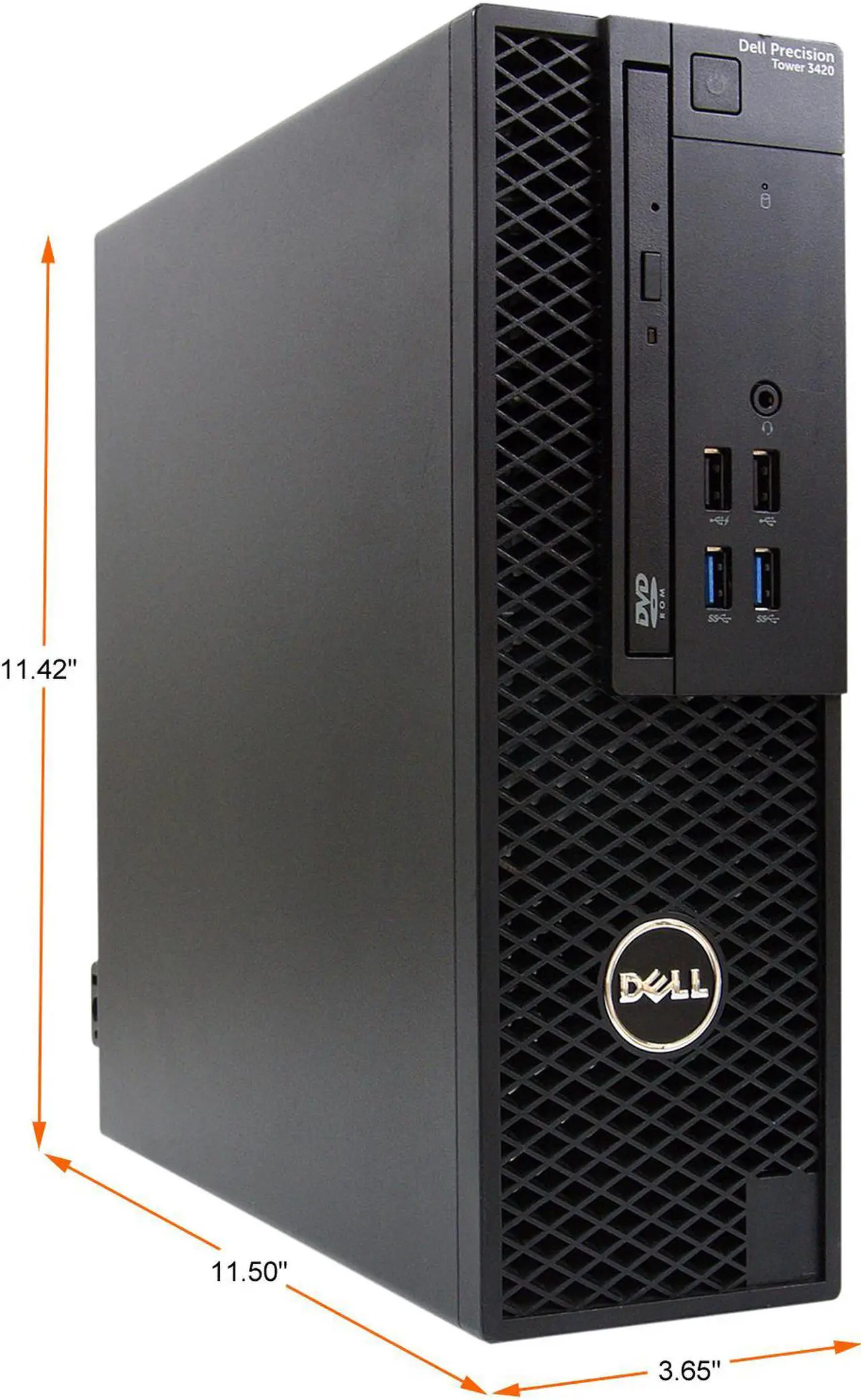 Alt view image 2 of 4 - DELL Desktop Computer Precision 3420-SFF Intel Core i7-6700 16 GB 512GB SSD Intel HD Graphics 530 Windows 10 Pro 64-bit