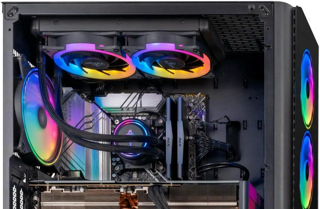 Alt view image 3 of 9 - Yeyian Gaming Desktop YPI-YA27F0B-4701N Intel Core i7-12700F 16GB DDR4 1TB PCIe SSD GeForce RTX 4070 Windows 11 Home 64-bit