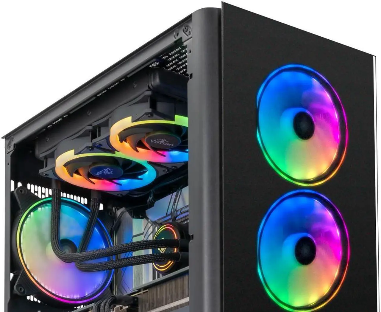 Alt view image 5 of 9 - Yeyian Gaming Desktop YPI-YA27F0B-4701N Intel Core i7-12700F 16GB DDR4 1TB PCIe SSD GeForce RTX 4070 Windows 11 Home 64-bit