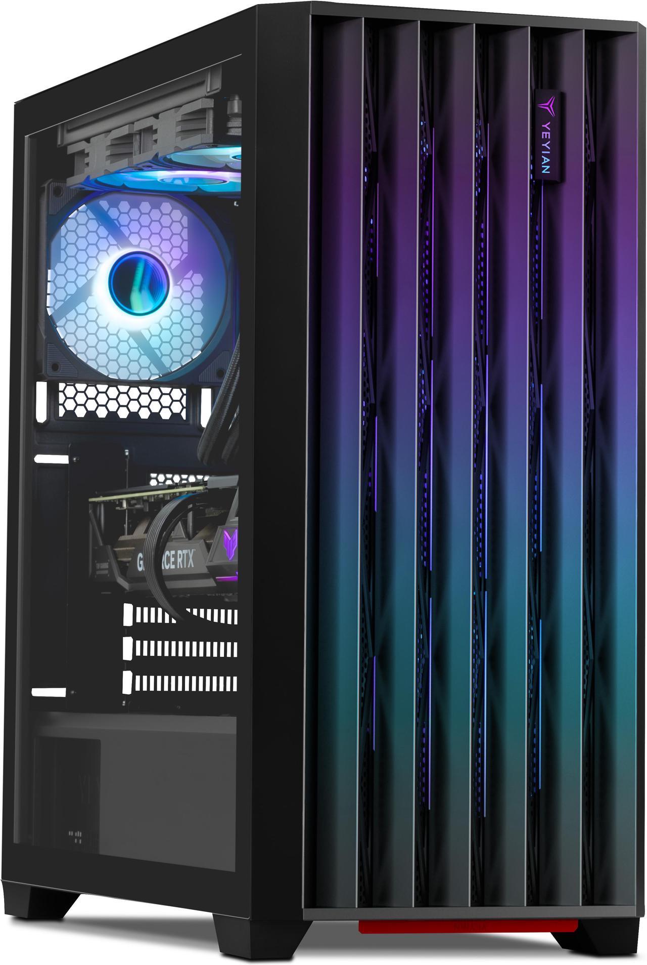 Yeyian Phoenix Glass Gaming Desktop PC, Intel Core i7 13700F, Nvidia GeForce RTX 4080 SUPER, 32GB DDR5 6000MHz RGB, 1TB SSD, Windows 11 Home 64-bit, YPI-PG37F0C-48S1N