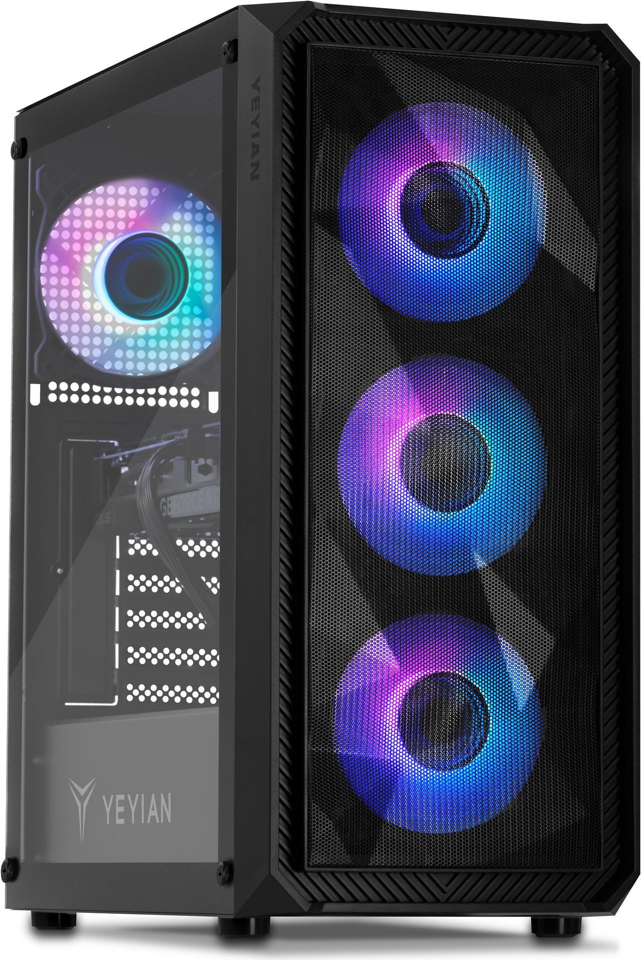 Yeyian Tanto Gaming Desktop PC, Intel Core i5-14400F, Nvidia RTX 4070 - AI Integrated, 32GB DDR5 6000MHz RGB, 1TB SSD NVMe Gen 4.0, Windows 11 Home, YPI-TA44F0C-4701N