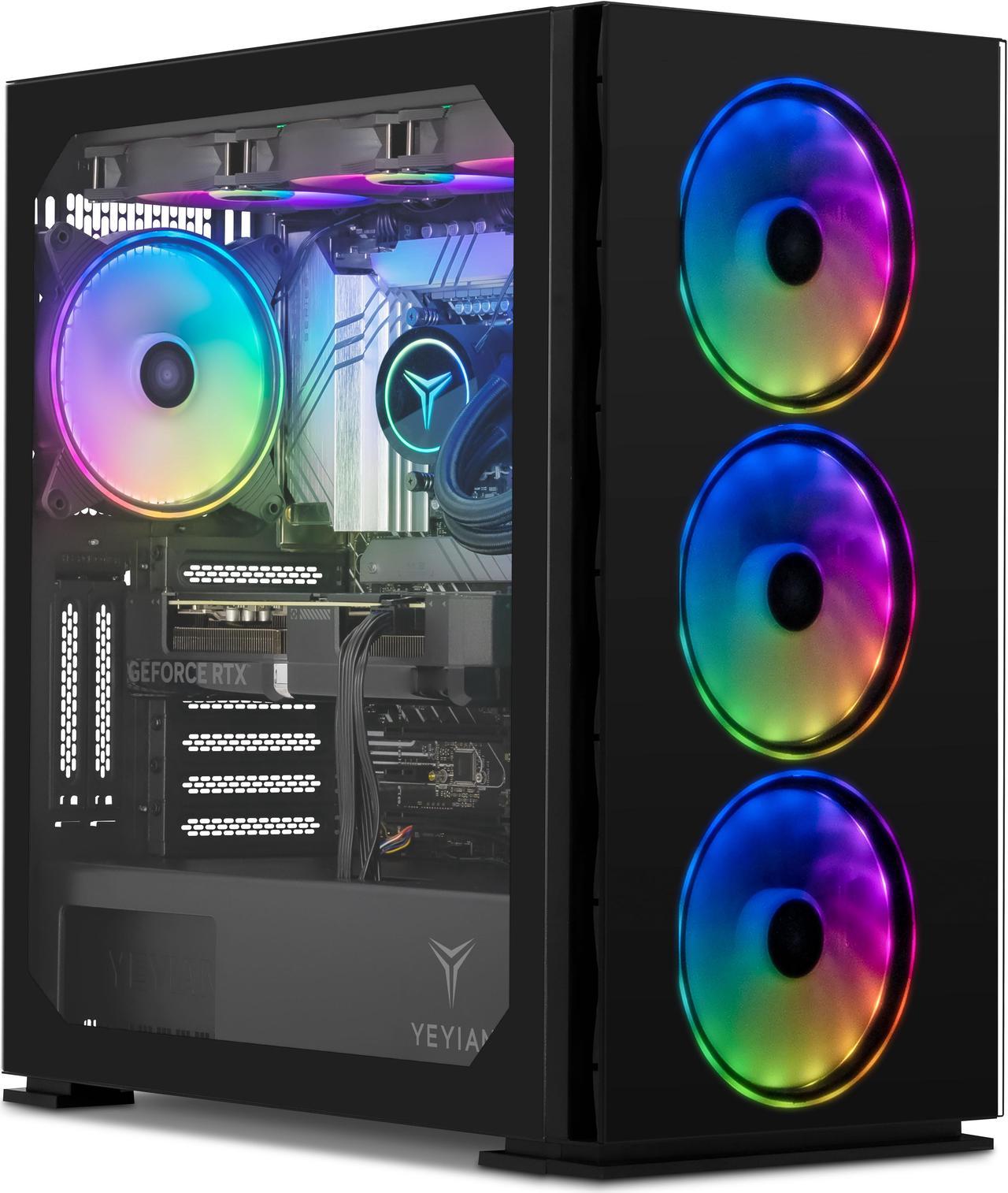 Yeyian Yari Gaming Desktop PC, Intel Core Ultra 9 285K, Nvidia GeForce RTX 4070 Ti SUPER, 32GB DDR5 6000MHz RGB, 2TB PCIe Gen 4.0 SSD, Windows 11 Home 64-bit, YPI-YA285K-47T1N