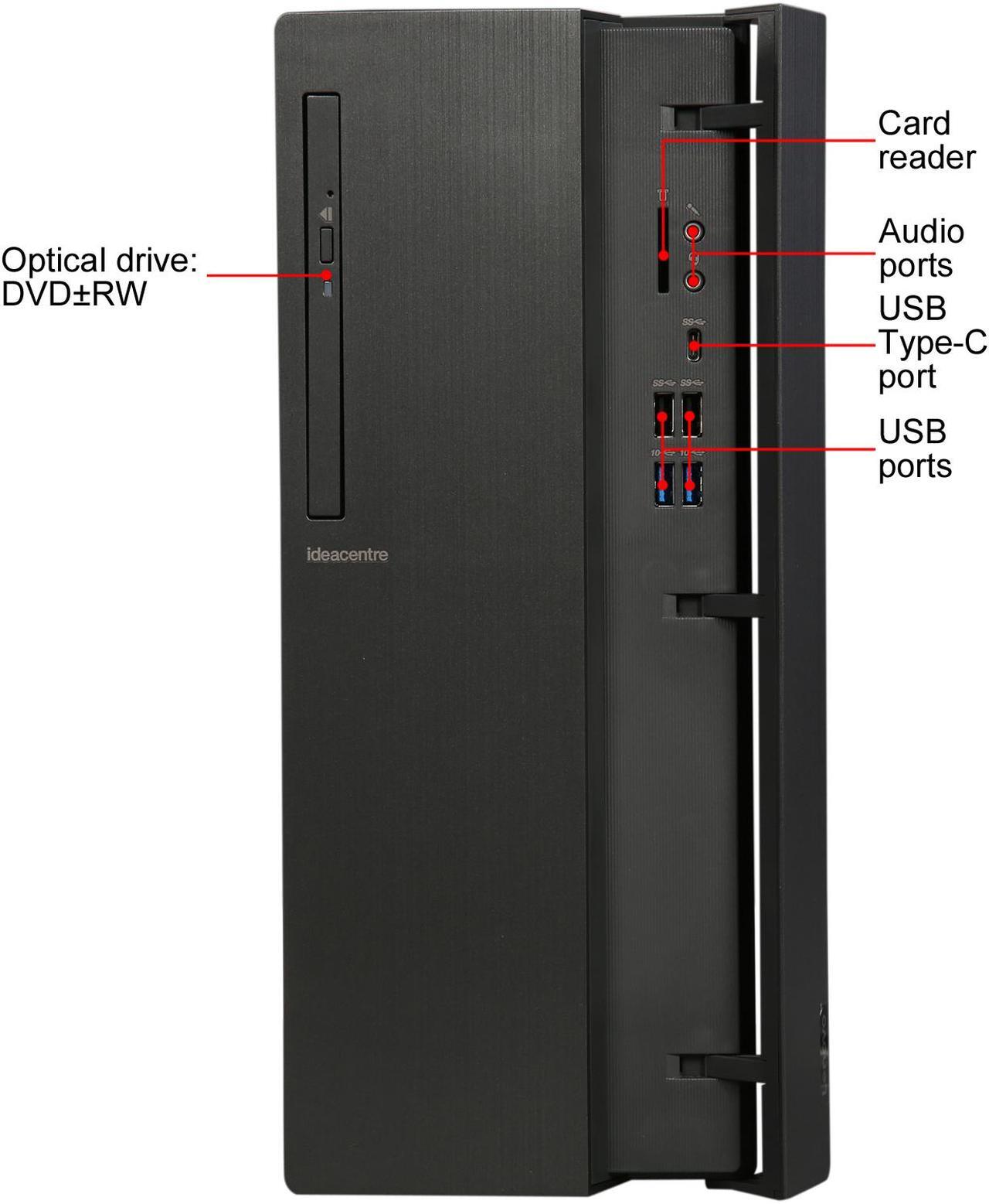 Alt view image 3 of 9 - Lenovo Desktop Computer IdeaCentre 510A-15ICB (90HV0000US) Intel Core i7-8700 16GB DDR4 2TB HDD Intel UHD Graphics 630 Windows 10 Home 64-bit