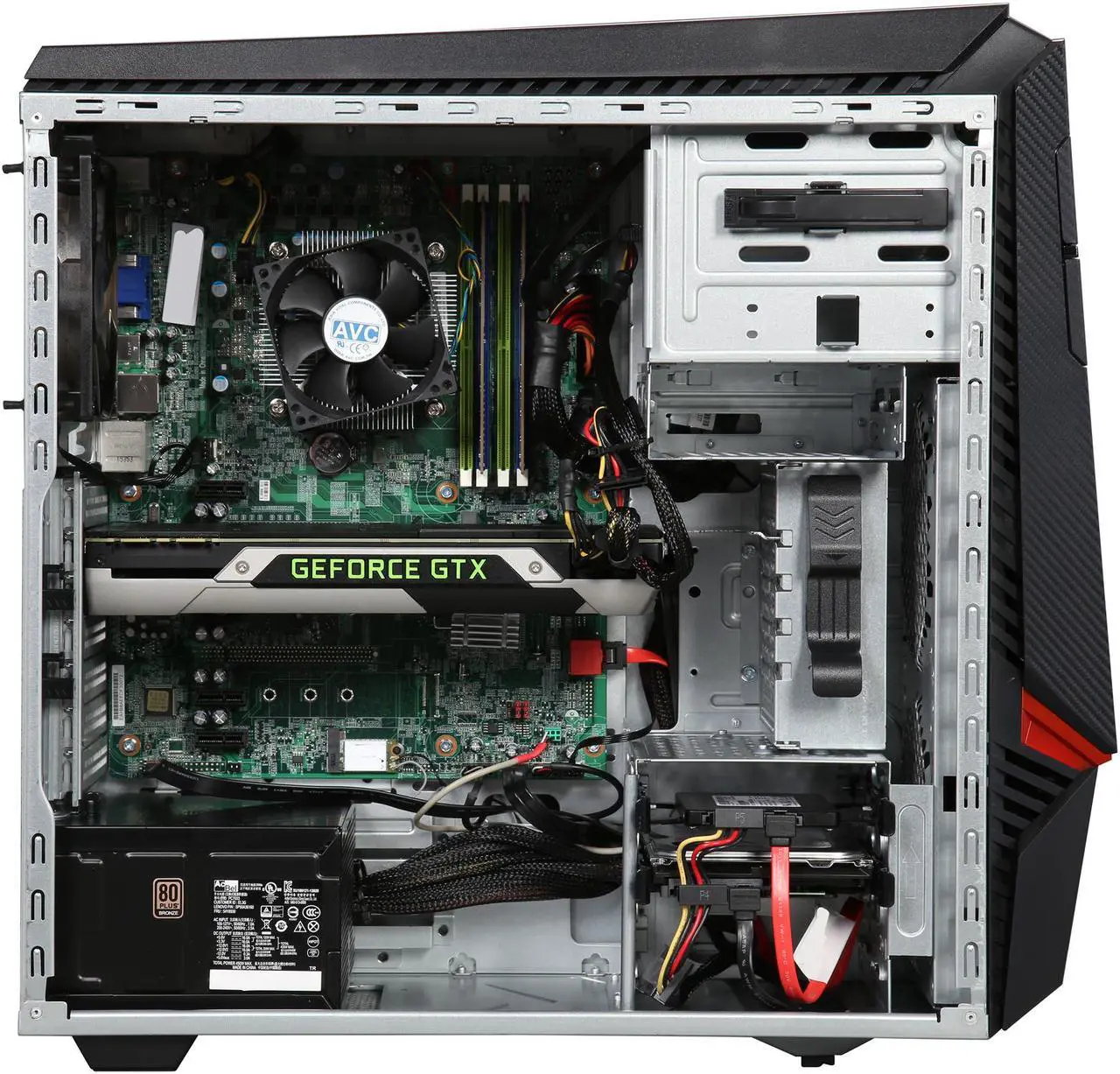 Alt view image 8 of 10 - Lenovo Desktop Computer IdeaCentre Y700-34ISH (90DG000AUS) Intel Core i7 6th Gen 6700 (3.4 GHz) 16 GB DDR4 1 TB SSHD 120 GB SSD NVIDIA GeForce GTX 970 Windows 10 Home 64-Bit