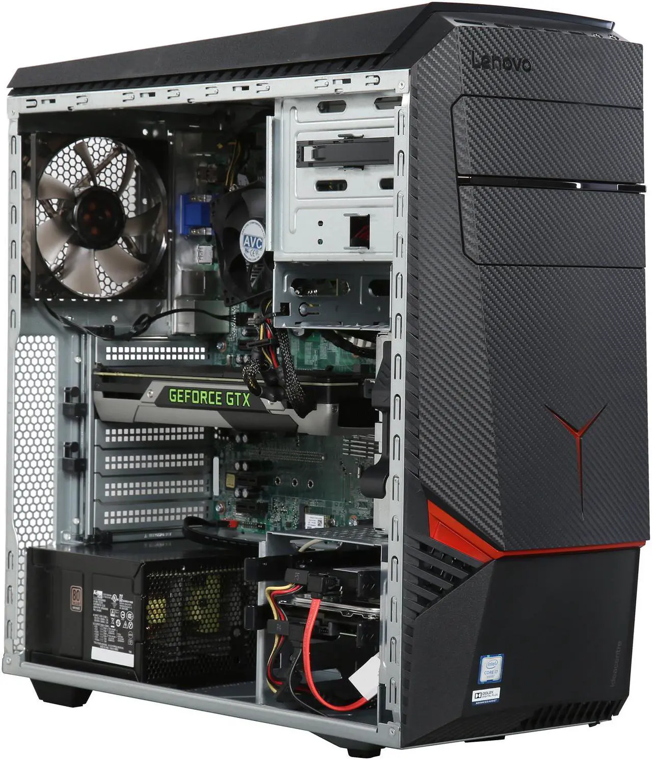 Alt view image 9 of 10 - Lenovo Desktop Computer IdeaCentre Y700-34ISH (90DG000AUS) Intel Core i7 6th Gen 6700 (3.4 GHz) 16 GB DDR4 1 TB SSHD 120 GB SSD NVIDIA GeForce GTX 970 Windows 10 Home 64-Bit