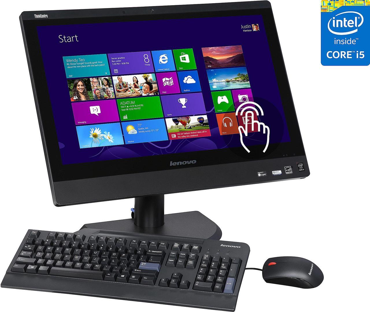 Lenovo All-in-One Computer ThinkCentre M93Z (10ACS12300) Intel Core i5-4440S 8GB DDR3 500GB HDD 23" Touchscreen Windows 8 64-Bit