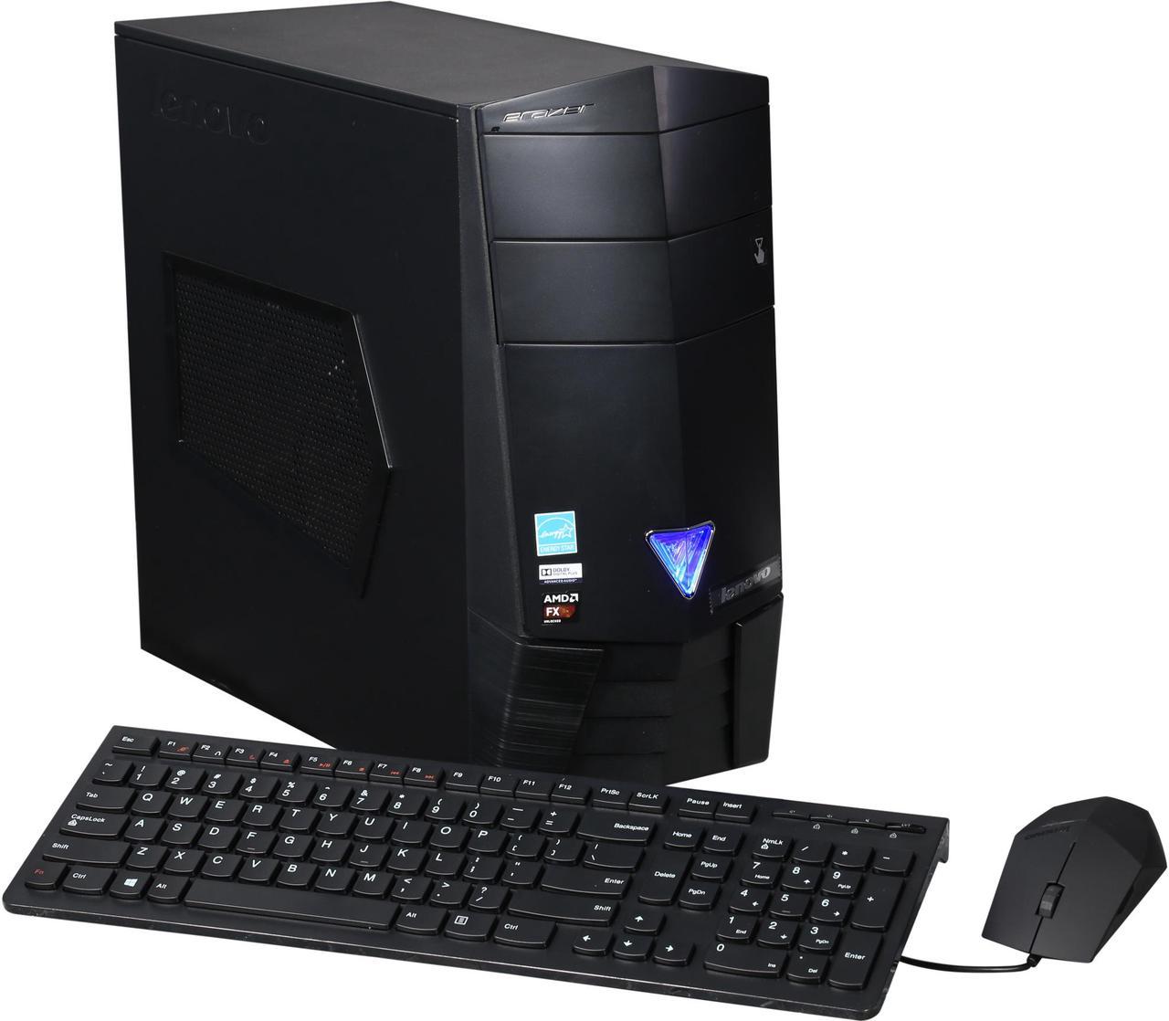 Lenovo Desktop PC Erazer X315 (90B00002US) AMD FX-Series FX-770K 8GB DDR3 1TB HDD 128 GB SSD AMD Radeon R9 360 2GB Windows 8.1 64-Bit