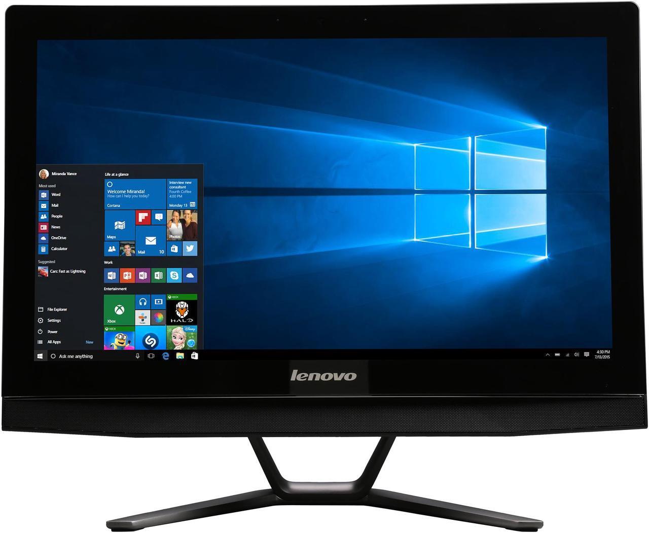 Alt view image 2 of 7 - Lenovo All-in-One Computer B40-30 (F0AW008RUS) Intel Pentium G3260T 4GB DDR3 500GB HDD 21.5" Touchscreen Windows 10 Home 64-Bit