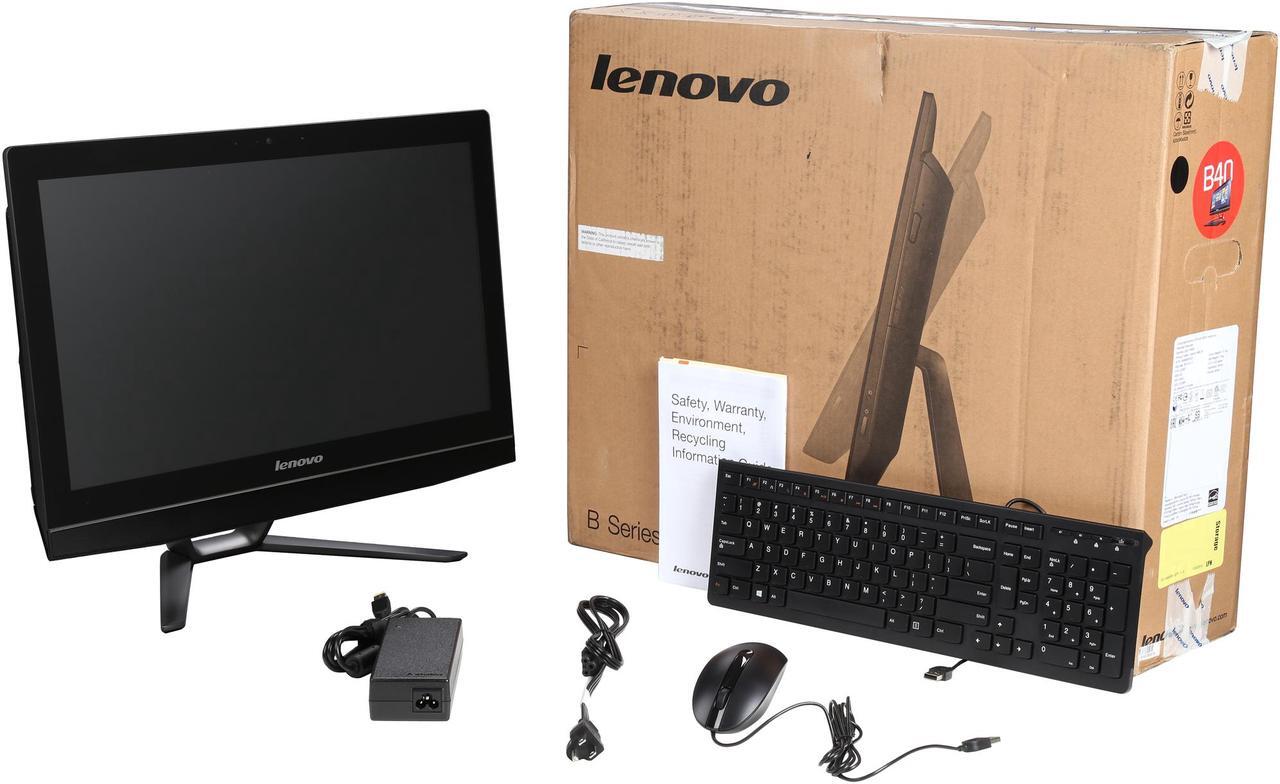 Alt view image 7 of 7 - Lenovo All-in-One Computer B40-30 (F0AW008RUS) Intel Pentium G3260T 4GB DDR3 500GB HDD 21.5" Touchscreen Windows 10 Home 64-Bit