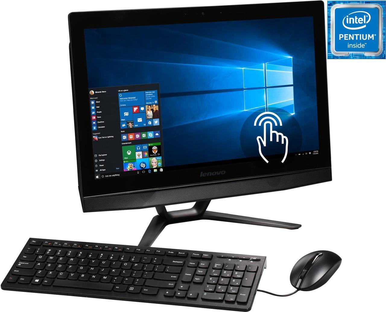 Main image of Lenovo All-in-One Computer B40-30 (F0AW008RUS) Intel Pentium G3260T 4GB DDR3 500GB HDD 21.5" Touchscreen Windows 10 Home 64-Bit