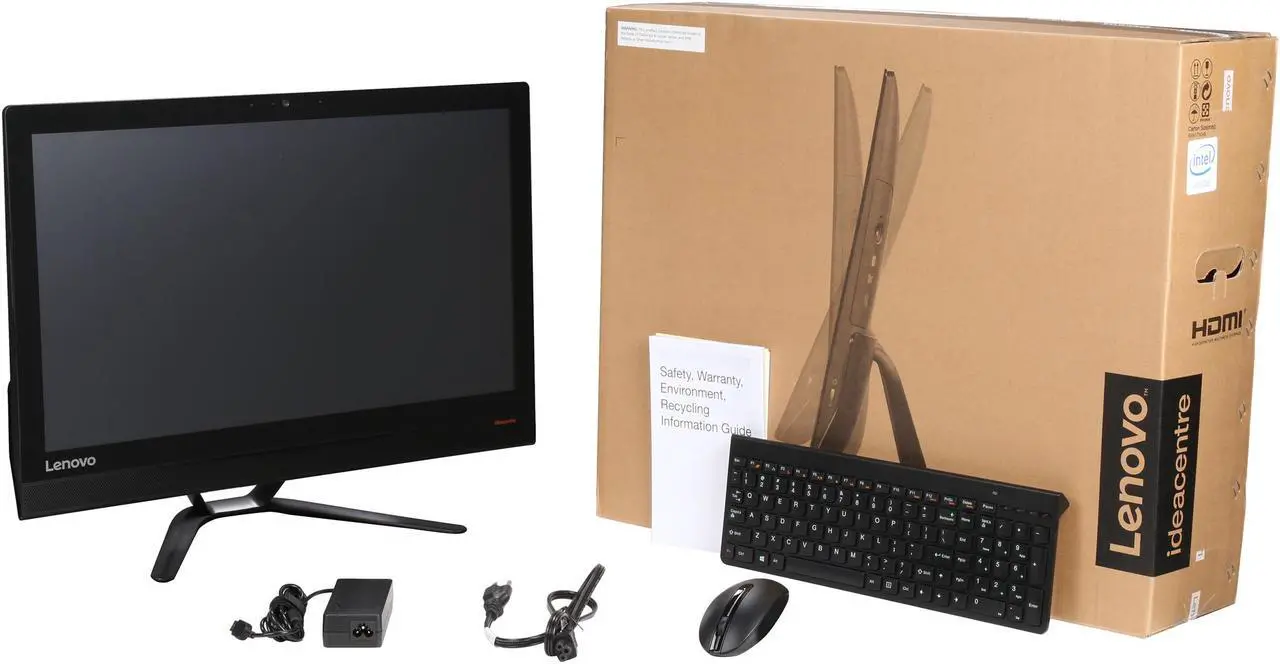Alt view image 8 of 7 - Lenovo All-in-One Computer IdeaCentre 300-23ISU (F0BY0041US) Intel Core i3-6100U 8GB DDR4 1TB HDD 23" Touchscreen Windows 10 Home 64-Bit