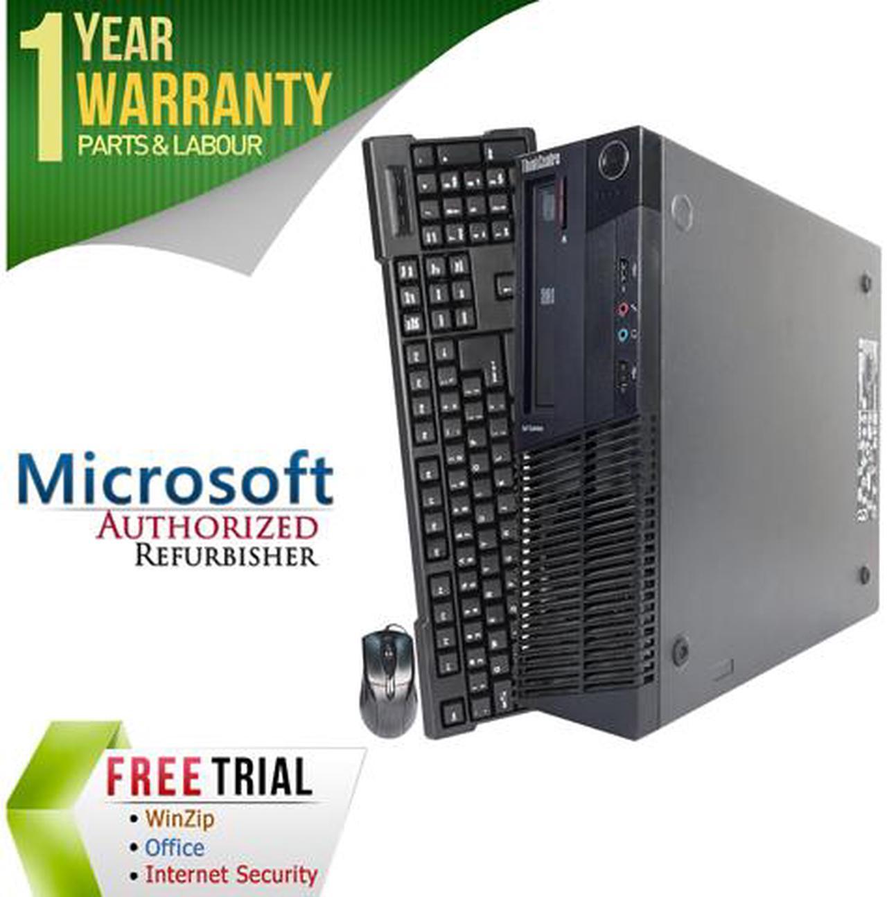 Lenovo Desktop Computer M82 Intel Core i3-3220 8GB DDR3 1TB HDD Intel HD Graphics 2500 Windows 7 Professional 64-bit