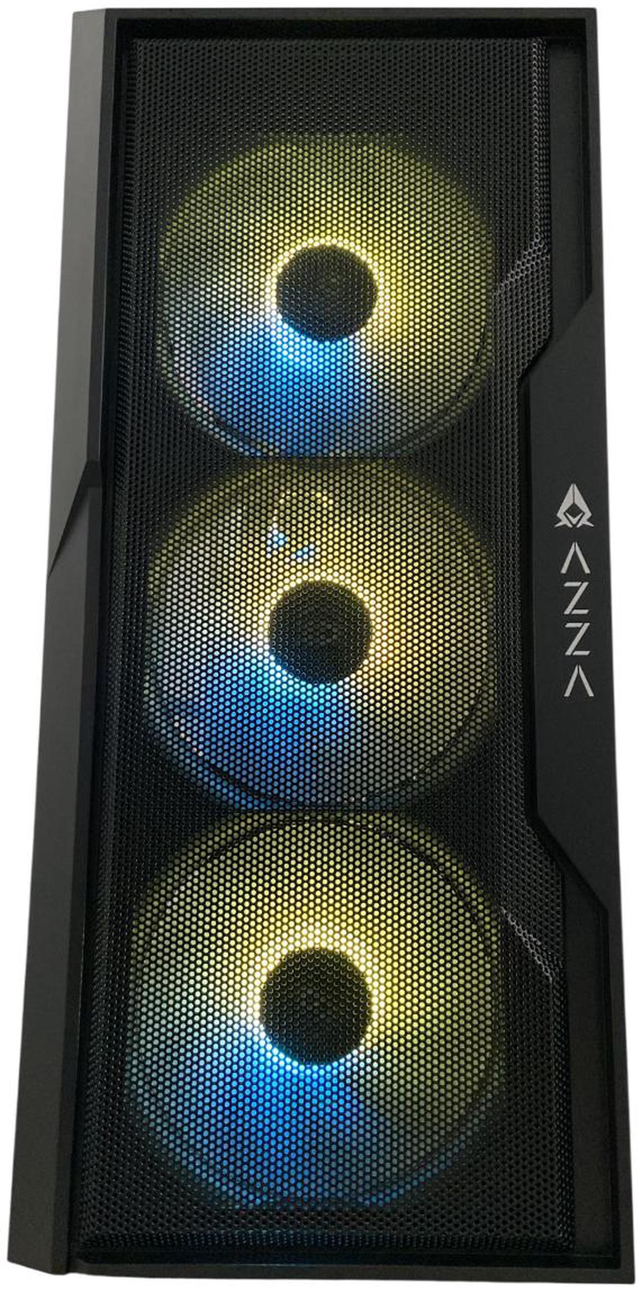 Alt view image 5 of 5 - AZZA Gideon Evo Gaming PC, Intel Core i5-12400F, NVIDIA GeForce RTX 3050, 16GB DDR5, 512GB SSD, Windows 11 Home, 3 Year Warranty