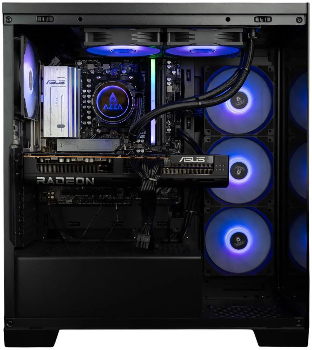 Alt view image 4 of 6 - AZZA Carmel Gaming Desktop PC, AMD Ryzen 7 7800X3D, AMD Radeon RX 9070 XT, 32GB DDR5, 2TB M.2 SSD, Windows 11 Home