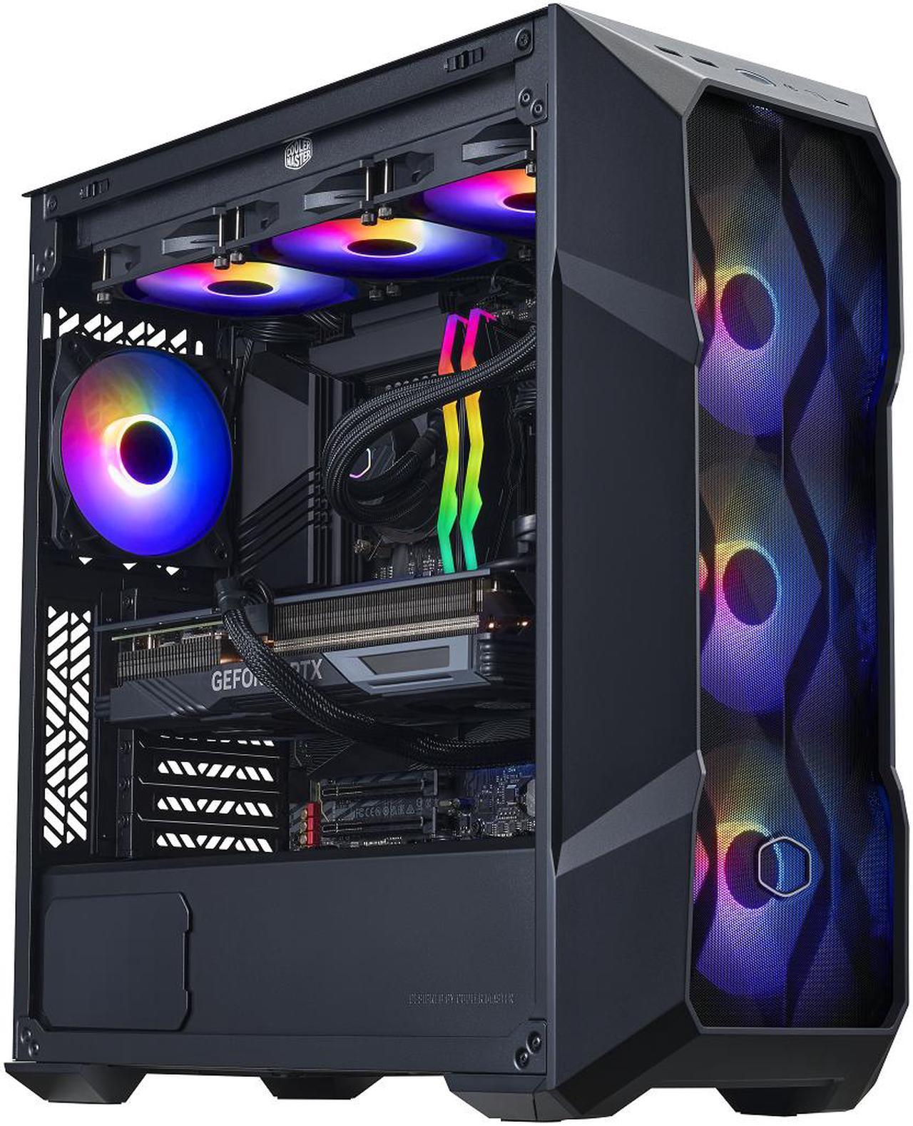 Cooler Master TD5 Pro Gaming PC Intel i7-14700KF NVIDIA GeForce RTX 4070 Ti Super 32GB DDR5 6000MHz 1TB M.2 NVMe SSD Windows 11 Desktop Computer