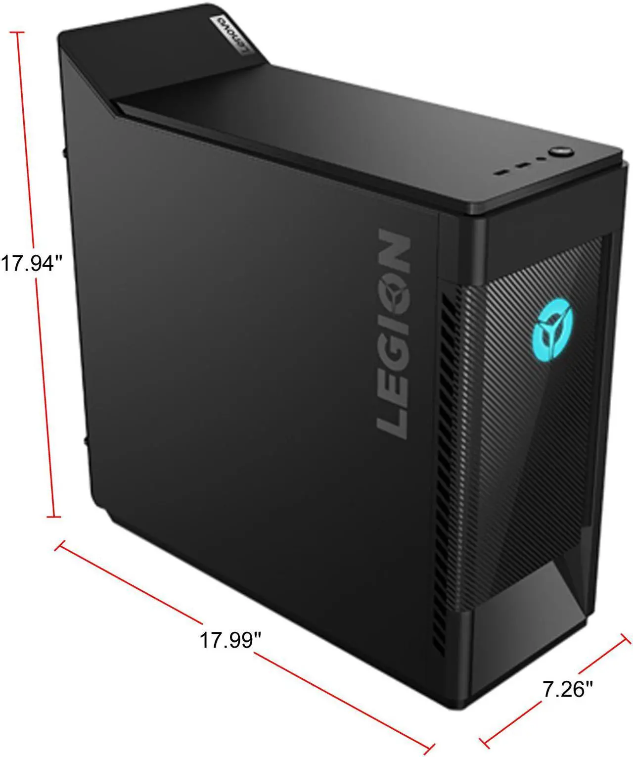 Alt view image 10 of 13 - Lenovo Legion Tower 5 - Intel Core i5-10400F - 8 GB DDR4 - 1 TB HDD + 256 GB SSD - GeForce GTX 1650 SUPER - Windows 10 Home - Gaming Desktop (90NC0001US)