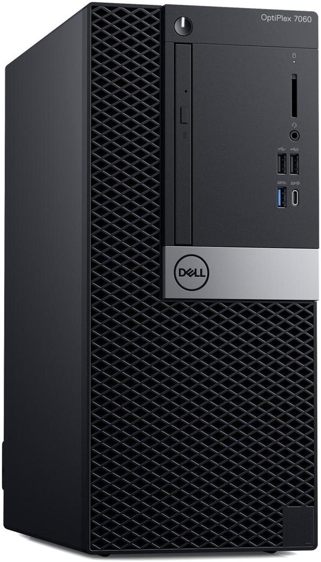 Dell Optiplex 7060 Intel Core i5-8600 X6 4.3GHz 8GB 512GB SSD Win10, Black (Certified Refurbished)