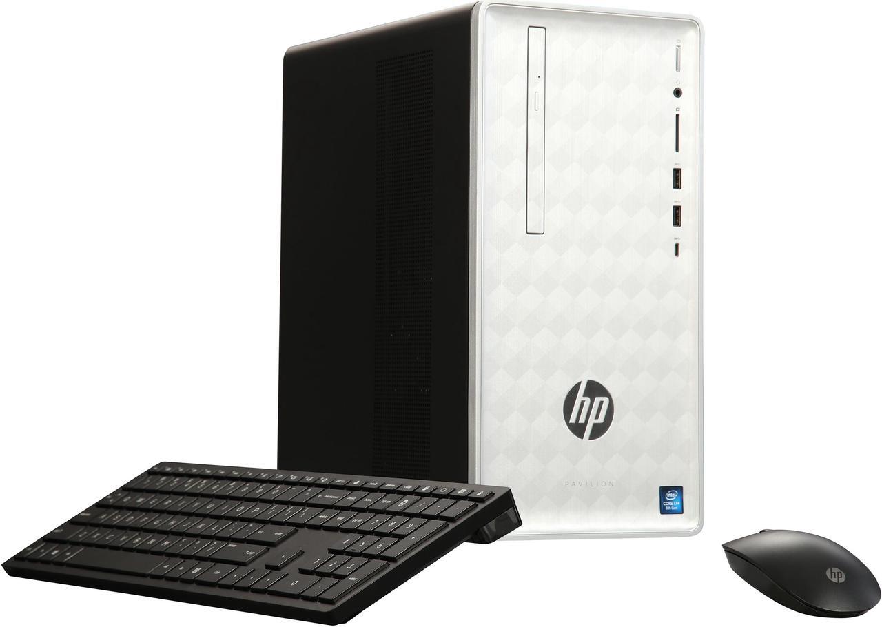 Main image of HP Gaming Desktop Pavilion 590-p0007c Intel Core i7-8700 12GB DDR4 1TB HDD 16 GB Optane Memory AMD Radeon RX 550 Windows 10 Home 64-bit