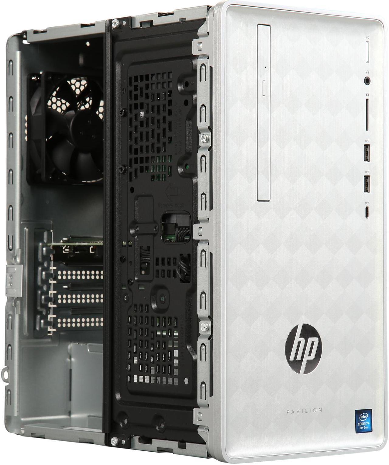 Alt view image 8 of 9 - HP Gaming Desktop Pavilion 590-p0007c Intel Core i7-8700 12GB DDR4 1TB HDD 16 GB Optane Memory AMD Radeon RX 550 Windows 10 Home 64-bit