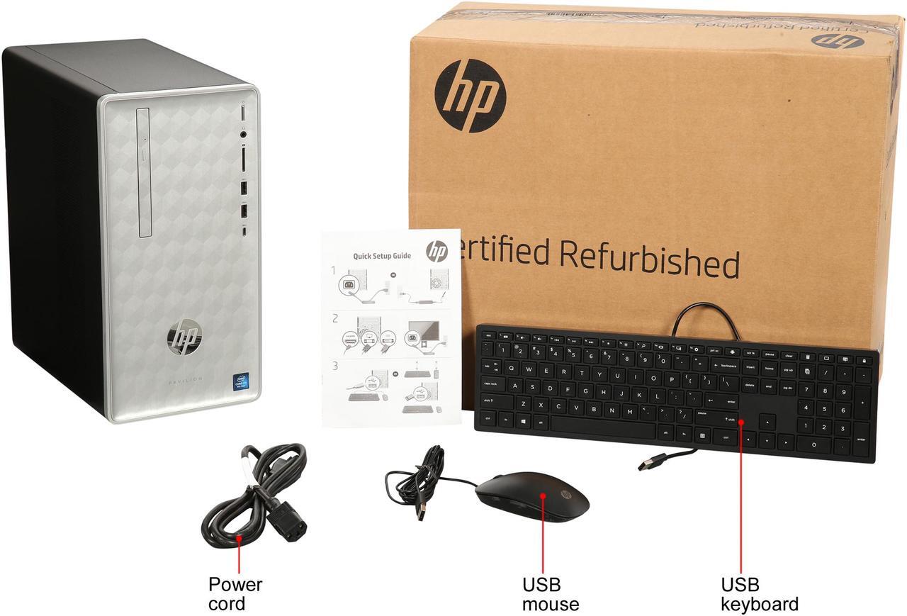 Alt view image 10 of 9 - HP Gaming Desktop Pavilion 590-p0007c Intel Core i7-8700 12GB DDR4 1TB HDD 16 GB Optane Memory AMD Radeon RX 550 Windows 10 Home 64-bit