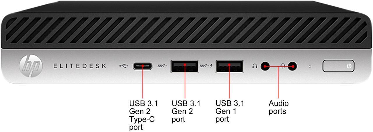 Alt view image 3 of 5 - HP Desktop Computer EliteDesk 800 G5 7LL89UT#ABA Intel Core i5-9500T 8GB DDR4 1TB HDD Intel UHD Graphics 630 Windows 10 Pro