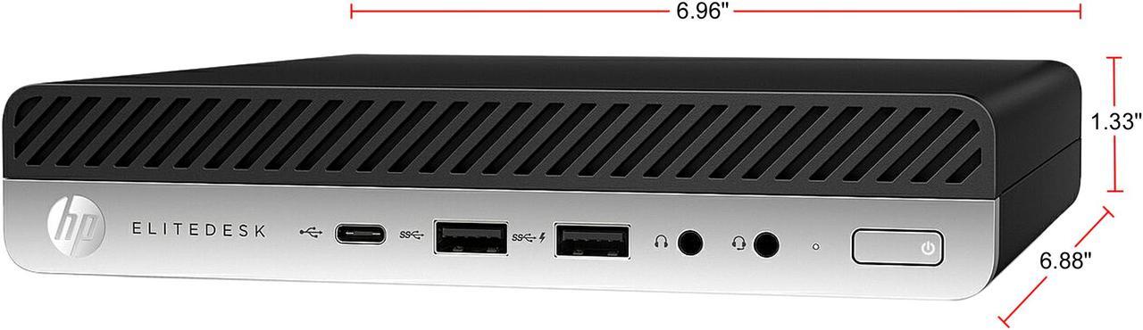 Alt view image 5 of 5 - HP Desktop Computer EliteDesk 800 G5 7LL89UT#ABA Intel Core i5-9500T 8GB DDR4 1TB HDD Intel UHD Graphics 630 Windows 10 Pro