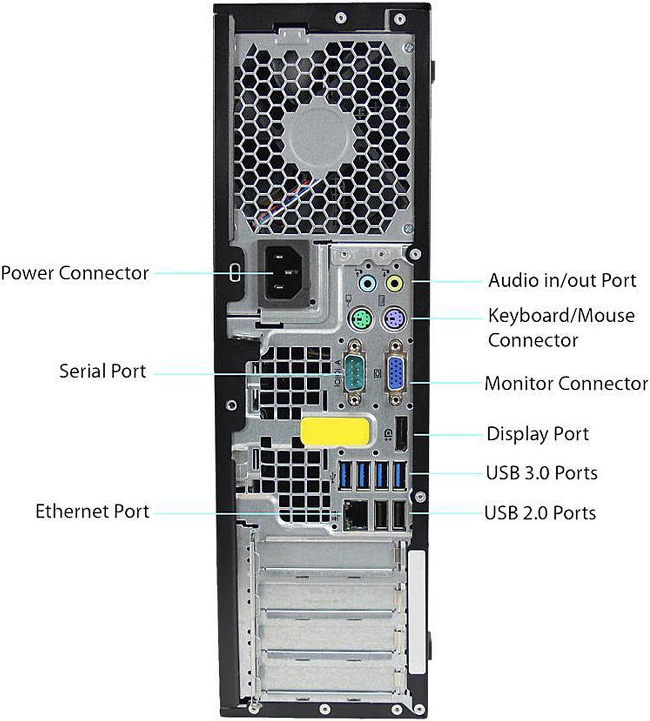 Alt view image 2 of 2 - HP Desktop Computer Elite 8300 Intel Core i5-3470 8GB DDR3 500GB HDD 80GB SSD Intel HD Graphics 2500 Windows 7 Professional 64-bit