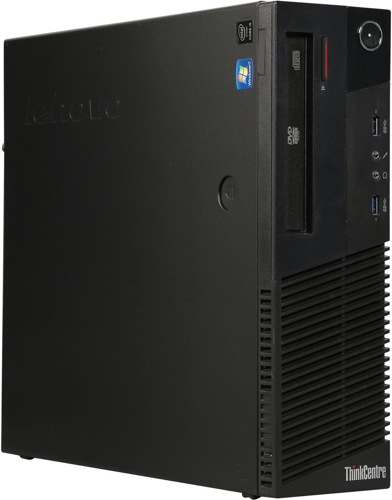 Lenovo Desktop Computer Thinkcentre M83 Small Form Factor SFF Intel Core i5 4th Gen 4570 (3.20 GHz) 8 GB DDR3 128 GB SSD DVD-ROM Windows 10 Pro 64-Bit USB Wi-Fi 1 Year Warranty