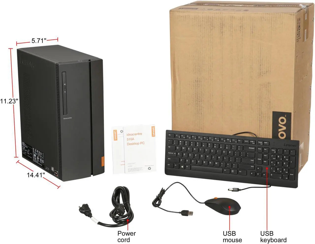 Alt view image 10 of 9 - Lenovo Desktop Computer IdeaCentre 510A-15ARR 90J0000PUS AMD Ryzen 3 2200G 8GB DDR4 1TB HDD AMD Radeon Vega 8 Windows 10 Home 64-bit
