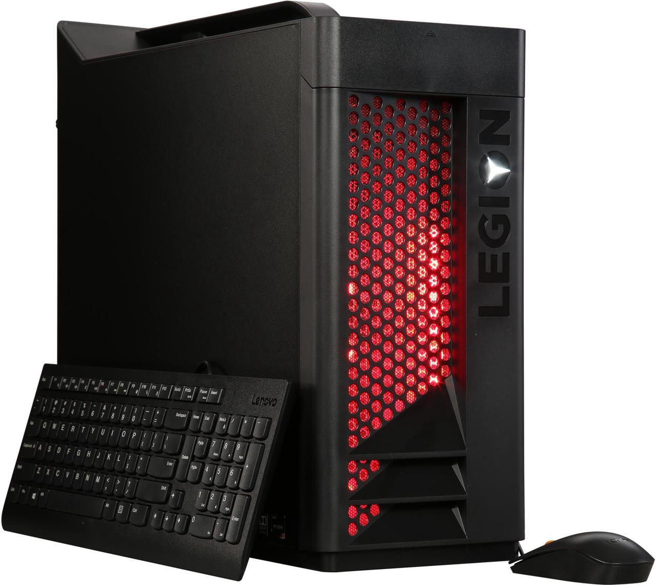 Main image of Lenovo Gaming Desktop Legion T530-28APR 90JY0016US AMD Ryzen 5 2400G 8GB DDR4 1TB HDD AMD Radeon RX 570 Windows 10 Home 64-Bit