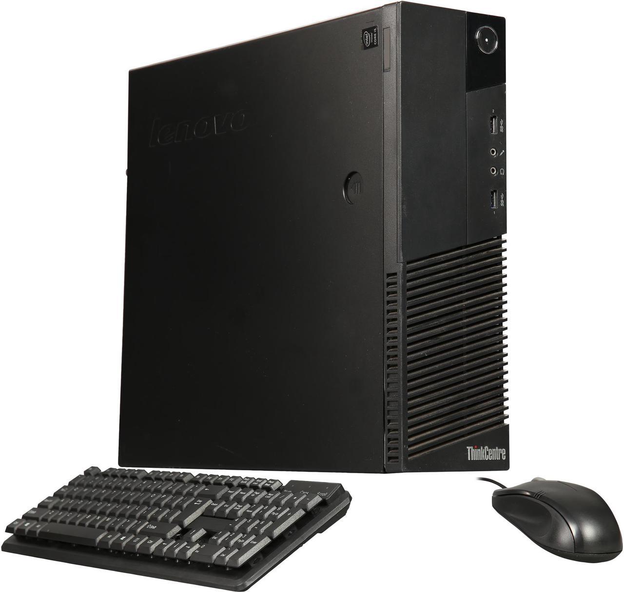 Lenovo Grade B Desktop Computer M83 Intel Core i5-4590 8GB DDR3 240 GB SSD Windows 10 Pro